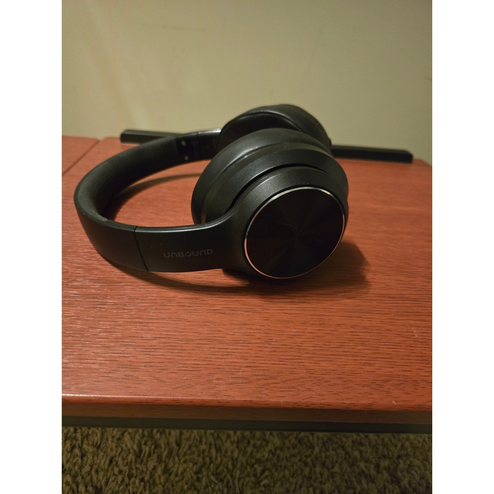 Unbound‎ UN-H003B Wireless Bluetooth Over Ear Headphones Black Foldable Mic
